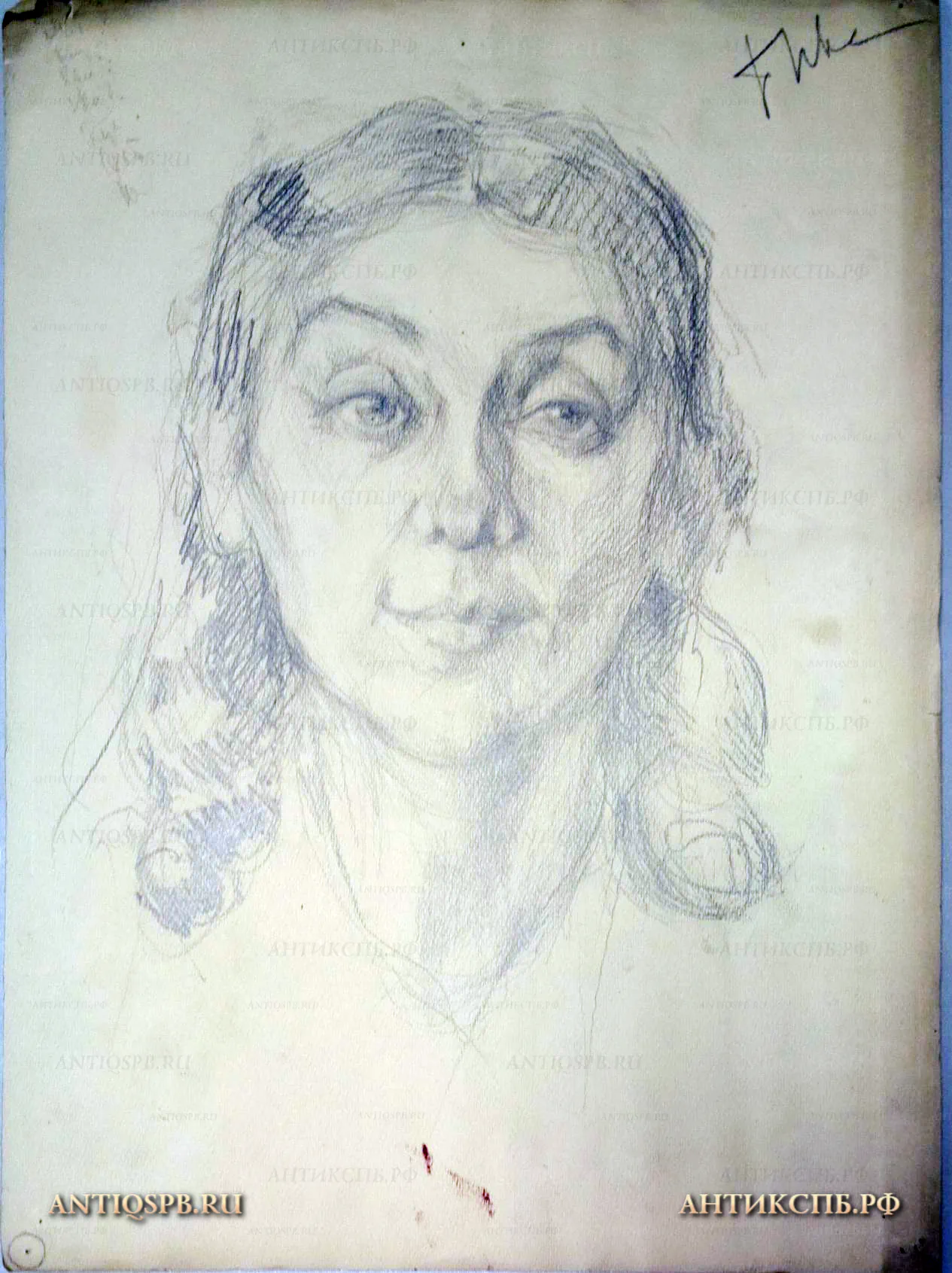Рисунок "Женский портрет". №17339.79